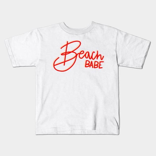 Beach Babe Kids T-Shirt by gdm123